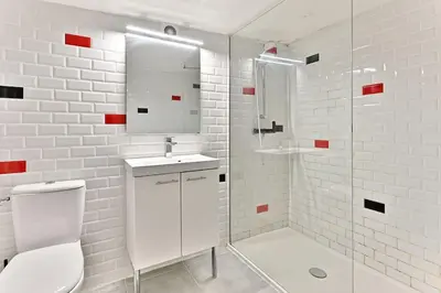 Plan de l'établissement Charmant Studio avec Mezzanine Boulevard Voltaire