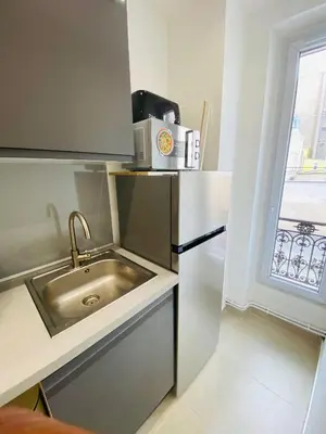 Cuisine ou kitchenette dans l'établissement Appartement,Paris Nord,Eurostar,Thalys,Sacré-Cœur