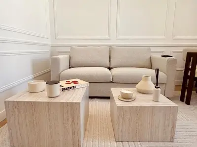 Coin salon dans l'établissement Le Penthouse Bourdonnais C