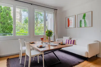 Coin salon dans l'établissement Paris Vignes Cosy residence