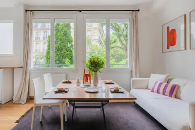 Coin salon dans l'établissement Paris Vignes Cosy residence