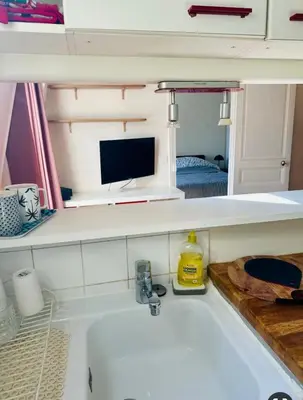 Salle de bains dans l'établissement Quiet appartment