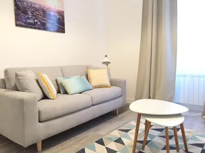 Coin salon dans l'établissement PARIS - La Défense Magnifique Appartement