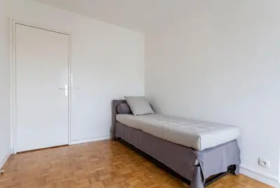 Un ou plusieurs lits dans un hébergement de l'établissement Paris center Apartment luxury