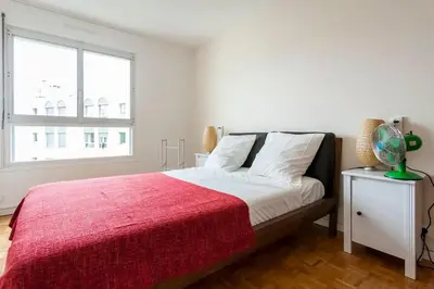 Un ou plusieurs lits dans un hébergement de l'établissement Paris center Apartment luxury