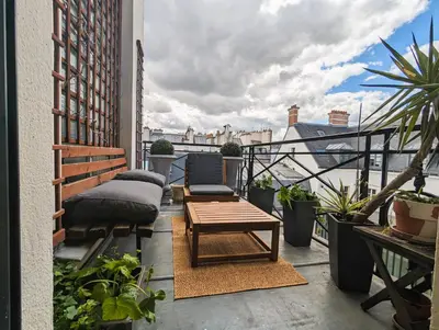 Balcon ou terrasse dans l'établissement L'appartement d'Henri - Place Vendôme