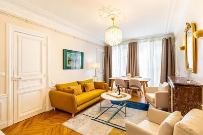 Coin salon dans l'établissement GuestReady - Bel apt proche du Louvre