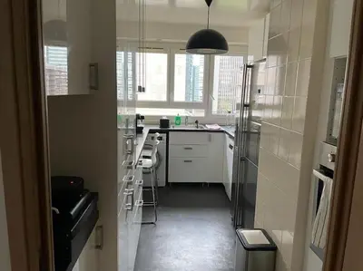 Cuisine ou kitchenette dans l'établissement Superbe appartement à Paris
