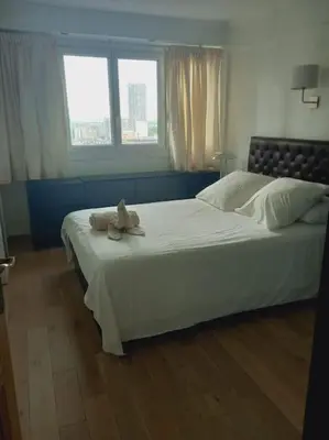Un ou plusieurs lits dans un hébergement de l'établissement Superbe appartement à Paris