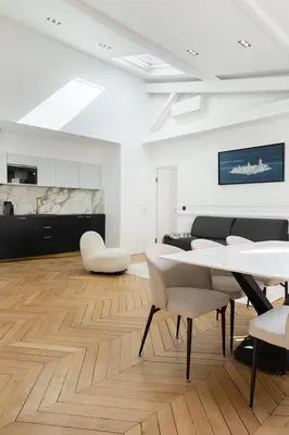 Coin salon dans l'établissement Pick A Flat's Apartment in Le Marais - Rue Filles du Calvaire
