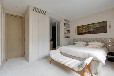 Un ou plusieurs lits dans un hébergement de l'établissement 671 Suite Bon Marché - Superbe Appartement à Paris
