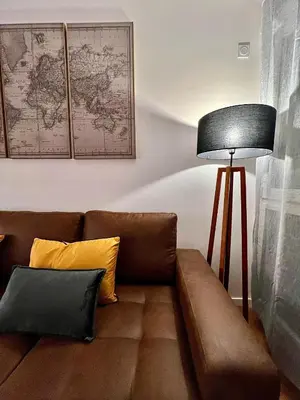 Coin salon dans l'établissement New & serene 1-bedroom apart near #LaDéfenseParis #Parking&Fibre
