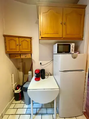 Cuisine ou kitchenette dans l'établissement Appartement Convention 5 Paris