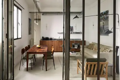 Coin salon dans l'établissement Stylish Loft - 2BR and 2BA
