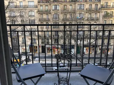 Balcon ou terrasse dans l'établissement Beautiful studio next to metro