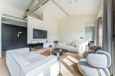 Coin salon dans l'établissement Luxueux Appartement Haussmannien avec Vue sur Paris