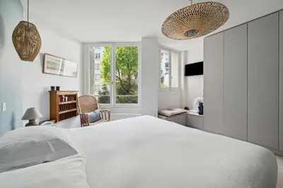 Un ou plusieurs lits dans un hébergement de l'établissement Veeve - Thoroughly Modern Maison