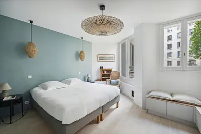 Un ou plusieurs lits dans un hébergement de l'établissement Veeve - Thoroughly Modern Maison