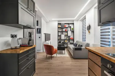 Cuisine ou kitchenette dans l'établissement Par Amour