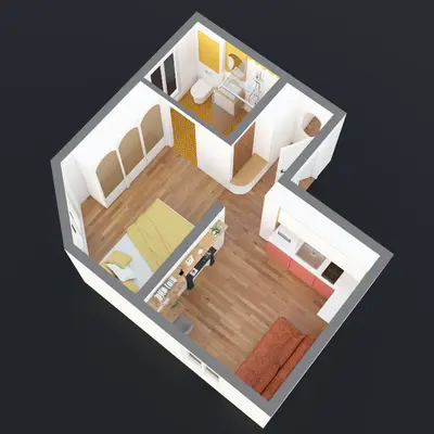Plan de l'établissement studio lumineux - Jonquière