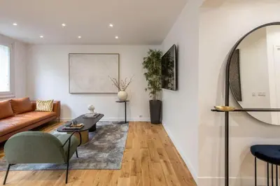 Coin salon dans l'établissement Magnifique appartement au cœur du 5ème arrondissement de Paris