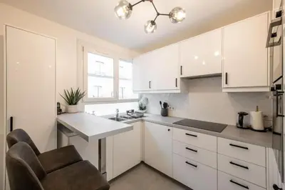 Cuisine ou kitchenette dans l'établissement Magnifique appartement au cœur du 5ème arrondissement de Paris