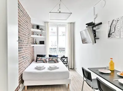 Cuisine ou kitchenette dans l'établissement Studio central #Marais #Bataclan