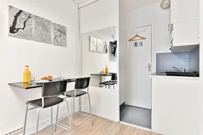 Cuisine ou kitchenette dans l'établissement Studio central #Marais #Bataclan