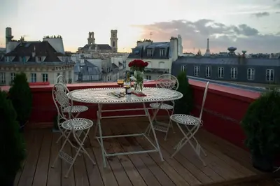 Balcon ou terrasse dans l'établissement Amazing Rooftop Odeon Luxembourg