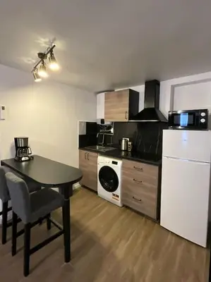 Cuisine ou kitchenette dans l'établissement KS Paris studio appart near station Gare du Nord and gare de l Est