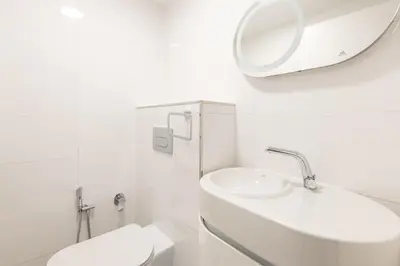 Salle de bains dans l'établissement New York-Superbe appartement vue Tour Eiffel pont de l'Alma