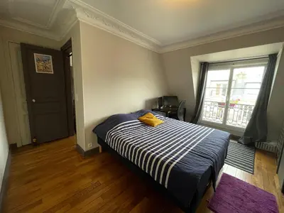 Un ou plusieurs lits dans un hébergement de l'établissement La casa du 15e, Tour Eiffel view