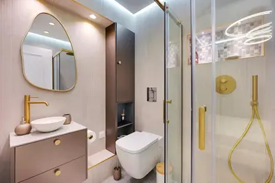 Salle de bains dans l'établissement Cœur du Marais
