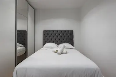 Un ou plusieurs lits dans un hébergement de l'établissement Appartement Térreo - Welkeys