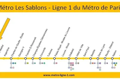 Plan de l'établissement 2 chambres 9mn Arc de Triomphe