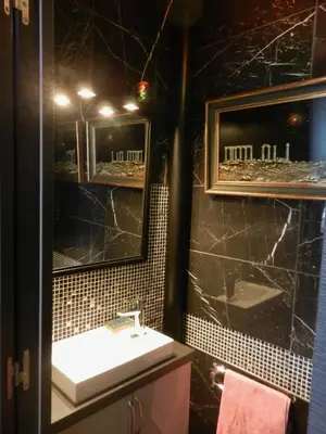 Salle de bains dans l'établissement Deux pièces de standing, climatisé