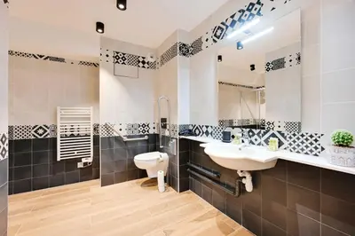 Salle de bains dans l'établissement Résidence du Parc Vanves - Rooftop & Climatisation