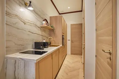 Cuisine ou kitchenette dans l'établissement Sublime apartment Louvre Concorde Museum By Studio Prestige
