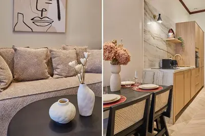 Cuisine ou kitchenette dans l'établissement Sublime apartment Louvre Concorde Museum By Studio Prestige