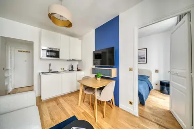 Cuisine ou kitchenette dans l'établissement Le cocon des Épinettes