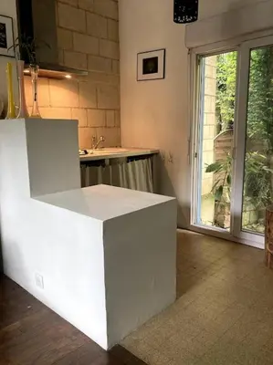 Coin salon dans l'établissement Maison avec jardin