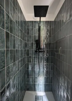 Salle de bains dans l'établissement Charmant appartement calme proche de Paris