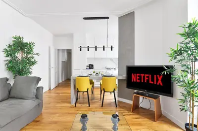 Plan de l'établissement Appartement Quartier Montmartre 3 Free Netflix