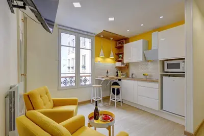 Cuisine ou kitchenette dans l'établissement 408 Suite Montorgueil - Superbe Studio à Paris
