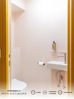 Salle de bains dans l'établissement Beauquartier - Butte aux Cailles II