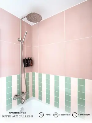 Salle de bains dans l'établissement Beauquartier - Butte aux Cailles II
