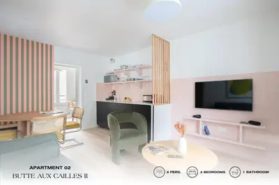 Télévision ou salle de divertissement dans l'établissement Beauquartier - Butte aux Cailles II