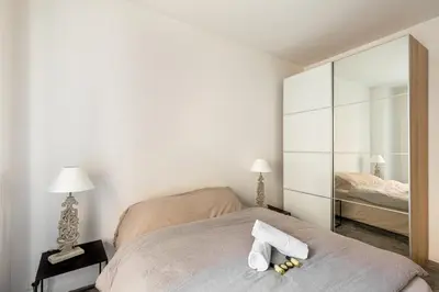 Un ou plusieurs lits dans un hébergement de l'établissement GuestReady - central apartment at Les Invalides