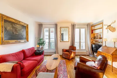 Coin salon dans l'établissement GuestReady - central apartment at Les Invalides