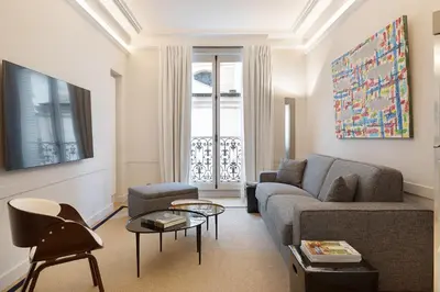 Coin salon dans l'établissement Pick A Flat's Apartment in Saint-Germain, Bon Marché - Rue de Babylone